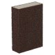 Abrasive dishwashing sponge brown