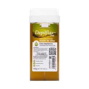 Roll-on Depilatory Wax Cartridge Depilflax 100 110 g, olive
