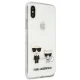 Karl Lagerfeld Karl & Choupette dėklas iPhone XS Max, skaidrus