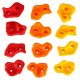 Kids Climbing Holds 20 Pack with Mounting Hardware for Climbing Wall, Colourful