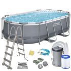 Karkasa baseins Bestway Power Steel 427x250x100 cm, 11in1 komplekts 56620