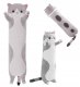 Plush Long Cat-shaped Hugging Pillow, 110cm