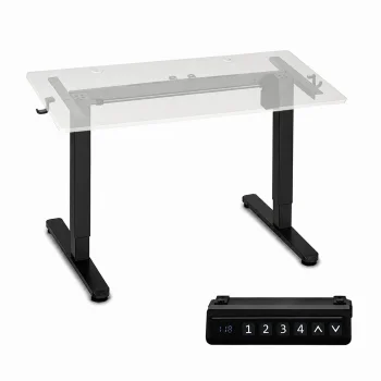 ModernHome Electric Height Adjustable Desk Frame 72-118 cm, Black