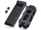 Folding Bike Lock with Keys, 80 cm, Black