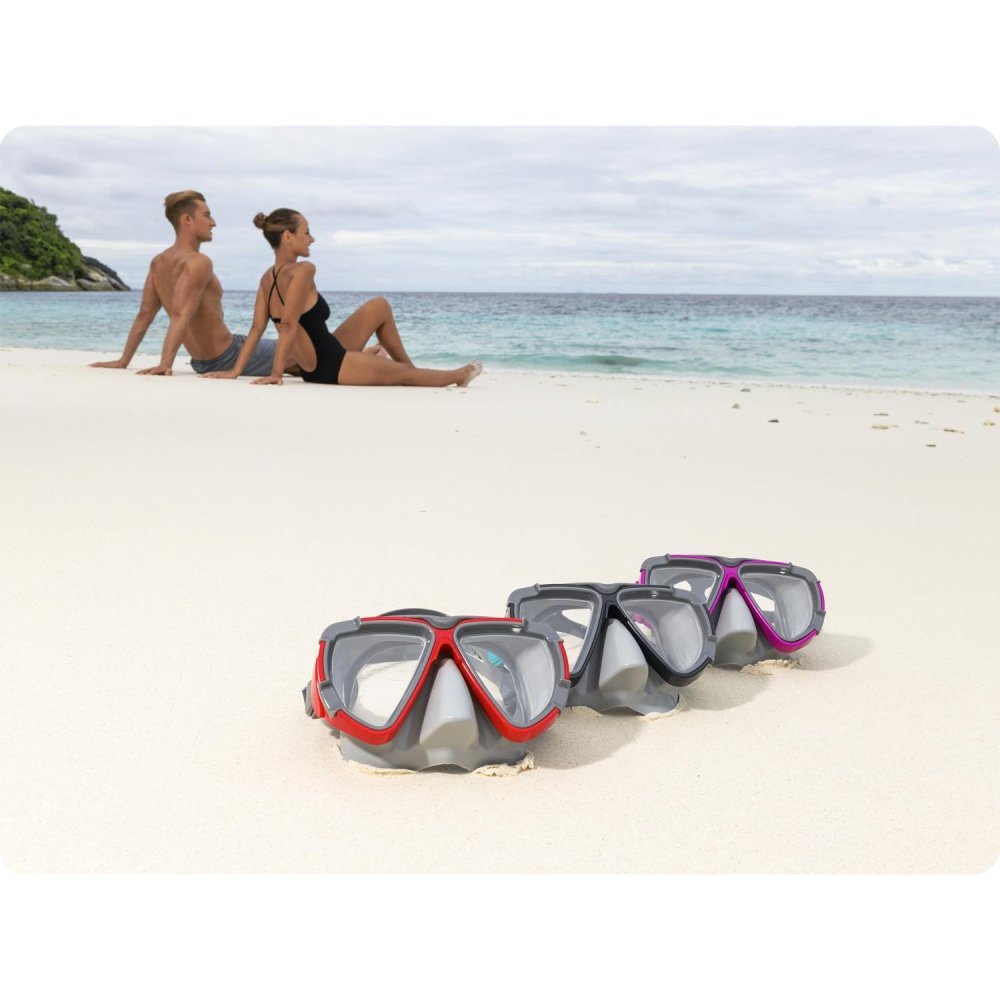 Diving Mask Bestway 22052 with UV Protection for Adults, red (2)