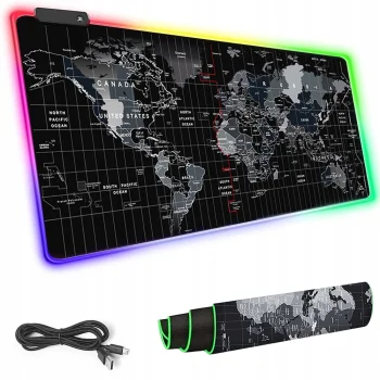 LED Gaming Mouse Pad 90x40cm, Black