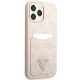 Guess iPhone 13 Pro Max Case 4G Triangle Logo Cardslot, Pink