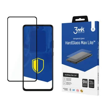 Защитное стекло 3mk HardGlass Max Lite для Motorola Moto G72, черное