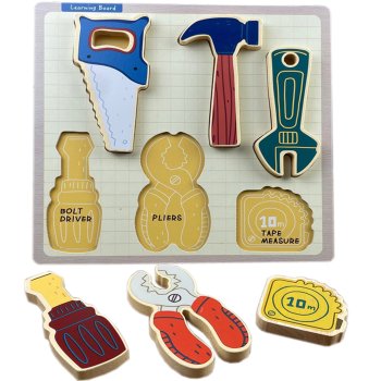 Educational Wooden Tools Puzzle for Toddlers Zkb-2053