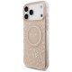 Guess IML Flowers Electro Pearl Strap MagSafe Phone Case Cover iPhone 17 Pro Max - Pink