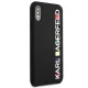 Karl Lagerfeld Glossy Bauhaus Case for iPhone X / XS, Black