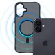 3mk iPhone 17 Case Smoke MagCase, Black Semi-Transparent