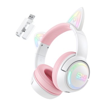 Onikuma GT838 Gaming Headphones, Pink