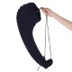 Inflatable Travel Pillow with Seat Attachment, Navy Blue