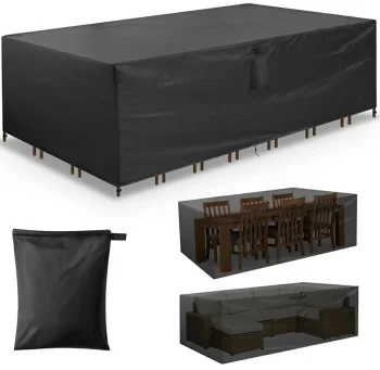 Garden Furniture Cover 242x160x100 cm, Black