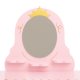 Tualetes galdiņš meitenēm ar spoguli un aksesuāriem, rozā