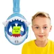 TSUNAMI Shark Full Face Snorkeling Mask for Kids, Blue
