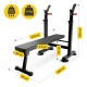 Training Weight Bench with Barbell Rack 4FIZJO PRO+