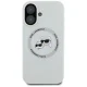 Karl Lagerfeld Silicone Double Heads And Circle MagSafe Case for iPhone 16 Beige