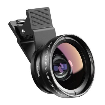 APEXEL PL-0.45XWM Mobile Phone Camera Lens 0.45x Wide Angle + 12.5x Macro (for cameras Ø10-15mm)