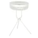 Wireless Desk Fan with Remote Control and LED Light, 18cm, White
