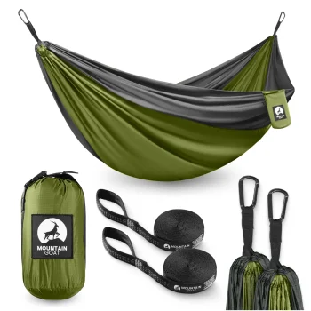 Mountain Goat 2-Person Camping Hammock 300x200cm, Grey-Green