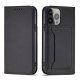Magnet Card Case for iPhone 13 Pro Wallet Stand Cover Black