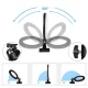 LED Ring Light 26cm with Phone Holder and Desk Clamp, USB