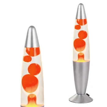Nightlight Decorative Lamp Lava, Silver-Orange