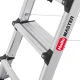 Hailo Master TL100 Telescopic Step Ladder, 3 - 5 Steps