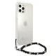 Guess iPhone 12 Pro Max Case Pearl Collection, Transparent