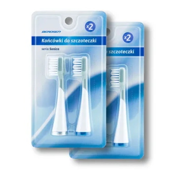 Berdsen Sonic Toothbrush Replacement Heads, 4 Pack