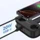 Orico AP3 20W GaN 5in1 Power Strip 2x AC + 2x USB-A + 1x USB-C - Black
