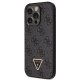 Guess iPhone 14 Pro Case Crossbody 4G Metal Logo, Black