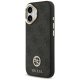 Guess iPhone 17 Case 4G Strass Logo & Big Strap Metal Buttons MagSafe, Black
