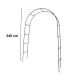 Metal Garden Pergola LUARO Arch 240 x 140 cm, Black