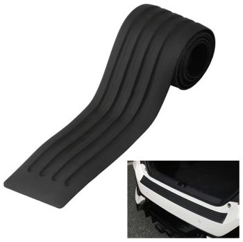 Universal Rubber Rear Bumper Protector Guard 104 cm, Black