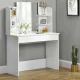 ModernHome PWSHT-20 Cosmetic Dressing Table with Mirror, White
