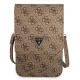 Guess Smartphone Bag 4G Triangle GUWBP4TMBR, Brown