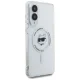 Karl Lagerfeld Samsung Galaxy S25 Edge Case Metal Choupette Head MagSafe, White