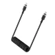 Acefast C14-03 USB-C to USB-C Spring Cable 480Mb/s 3A 1.2m - Black