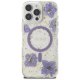 Guess Resin Flowers MagSafe iPhone 16 Pro Max Case - Purple