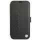 BMW Signature Genuine Leather Book Case for iPhone 13 mini, Black