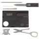 Victorinox SwissCard Lite Multi-Tool Card, Black Transparent