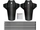 Bicycle Mudguard Set Front and Rear 24-28\", 2 pcs, Black