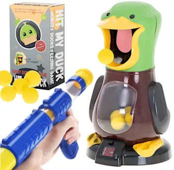 Kids Shooting Target Game Toy Pistol Shotgun Balls Duck