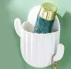 Wall-Mounted Organizer for Toothbrushes and Brushes DA129, White