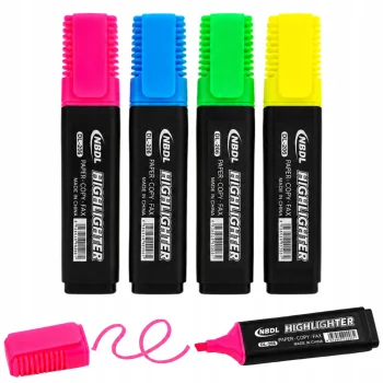 Colorful Highlighter Set, 4 pcs