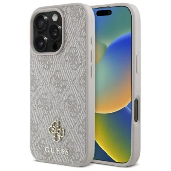 Guess 4G Small Classic MagSafe Phone Case Cover iPhone 16 Pro Max - Pink