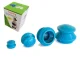 Silicone Vacuum Massage Cupping Set, Blue, 4 Pcs